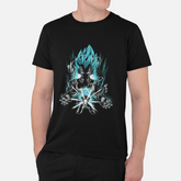 T-shirt Dragon Ball "Shadow Warriors" - Vegeta Blue